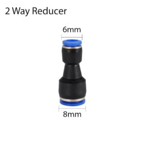6mm to 4mm 2way Reducer Pneumatic Connector Push in Fitting