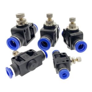 4mm Flow Control Valve with Pneumatic Push-to-Connect Fitting