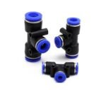 4mm 3 Way T Type Pneumatic Connector Push in Fitting for Pipe Joint
